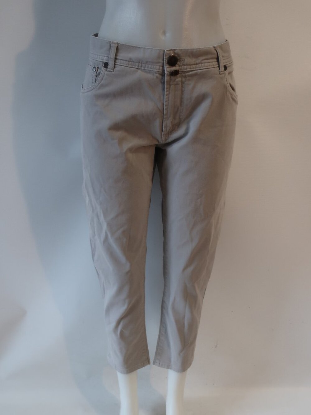 Mens Davide Cenci Dal 1926 Gray (Item- 5) Cropped Chino Pants 36